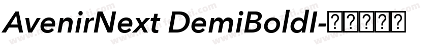AvenirNext DemiBoldI字体转换